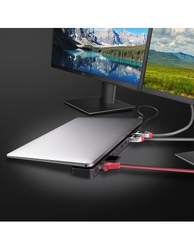 Lindy 43392 base para portátil y replicador de puertos Acoplamiento USB 3.2 Gen 1 (3.1 Gen 1) Type-C Antracita