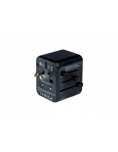 Verbatim 49544 adaptador de enchufe eléctrico Universal Negro 2