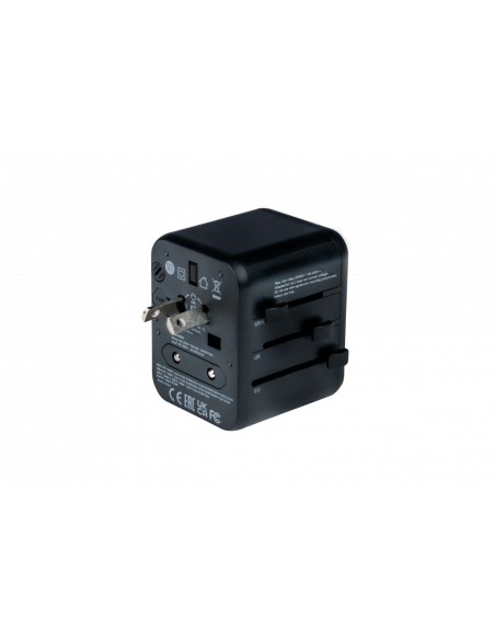 Verbatim 49544 adaptador de enchufe eléctrico Universal Negro