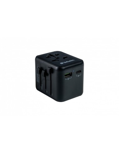 Verbatim 49544 adaptador de enchufe eléctrico Universal Negro
