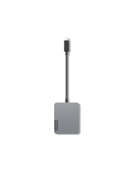Lenovo 4X91A30366 base para portátil y replicador de puertos Alámbrico USB 2.0 Type-C Gris