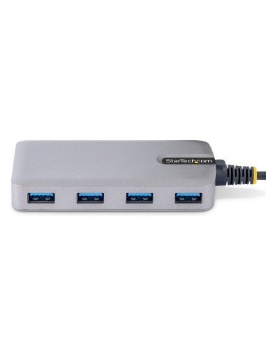 StarTech.com Hub USB de 4 Puertos - USB 3.0 de 5Gbps - Alimentado por el Bus - Concentrador de 4 Puertos USB-A con Alimentación