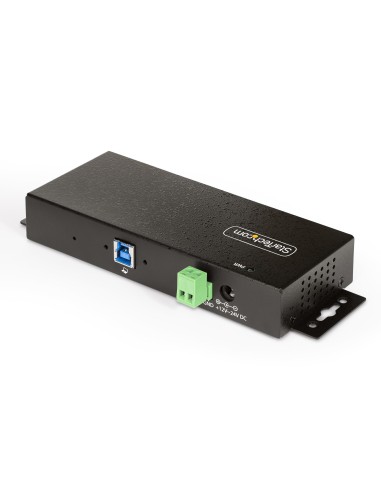 StarTech.com Hub USB Industrial de 7 Puertos Gestionado - Servicio Pesado - Caja de Metal - Protección ESD y Sobretensión -