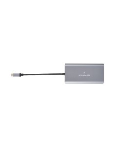 Kramer Electronics KDock-3 Alámbrico USB 3.2 Gen 1 (3.1 Gen 1) Type-C Negro, Plata