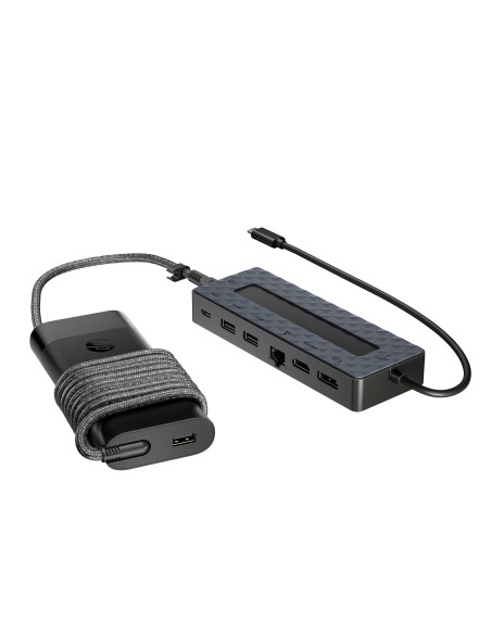 HP Combinación de concentrador USB-C universal y cargador para portátil