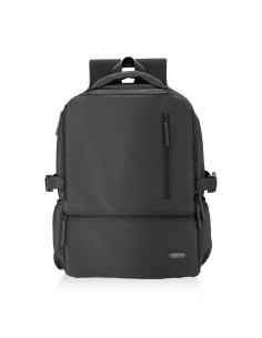 AISENS Mochila Deportiva Repelente Al Agua Para Portatil 15.6, Negro