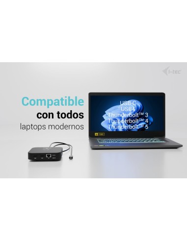 i-tec USB-C Dual HDMI Docking Station with Power Delivery 100 W + Universal Charger 100W