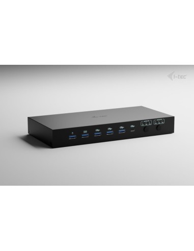 i-tec USB-C KVM Dock PRO for Three Hosts, Dual Video, with 2x Power Delivery, max 92W