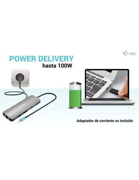 i-tec USB-C Metal Nano 2x Display Docking Station + Power Delivery 100 W
