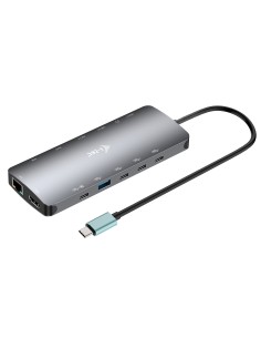 i-tec Metal USB-C Nano 3x Display Dock, 2x HDMI 1x USB-C video with Power Delivery 140W + Universal Charger 140 W 2