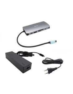 i-tec Metal USB-C Nano Dock HDMI VGA with LAN + Charger 100W