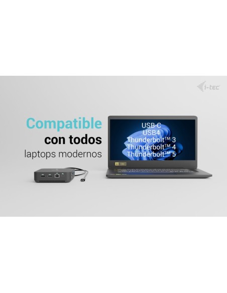 i-tec USB-C DP Dual HDMI Docking Station with Power Delivery 100 W