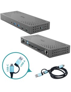 i-tec USB 3.0   USB-C   Thunderbolt, 3x 4K Docking Station Gen 2 + Power Delivery 100W