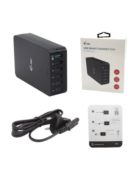 i-tec USB Smart Charger 6x USB-A Port 52W