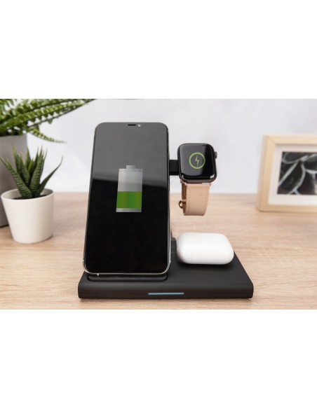 Digitus Estación de carga 3 en 1, plegable, inalámbrica
