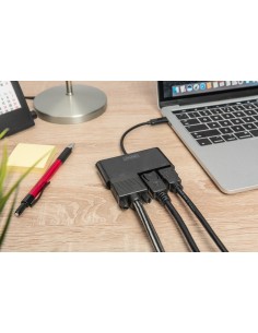 Digitus Adaptador de monitor triple USB-C™ 3 en 1 (HDMI, DP, VGA) 2
