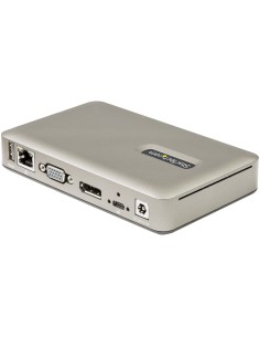 StarTech.com Docking Station USB C - USB-C a DisplayPort 4K 30Hz o VGA - Carga con Entrega de Alimentación PD de 65W - Hub USB 2