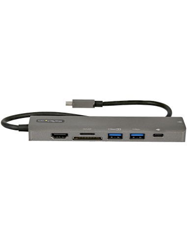 StarTech.com Adaptador Multipuertos USB C - Docking Station USB Tipo C a HDMI 2.0 4K 60Hz - Entrega de Alimentación 100W