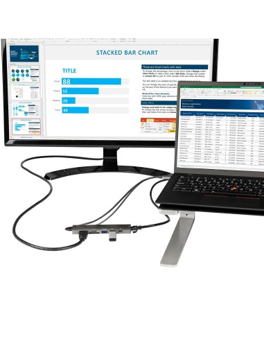 StarTech.com Adaptador Multipuertos USB C - Docking Station USB Tipo C a HDMI 2.0 4K 60Hz - Entrega de Alimentación 100W