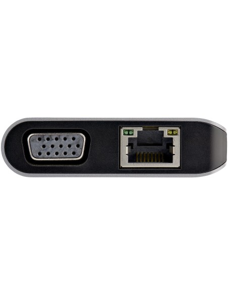 StarTech.com Adaptador Multipuertos USB-C - Mini Docking Station para Viajes con HDMI de 4K o VGA de 1080p - con Hub Ladrón USB
