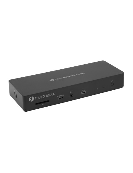 Conceptronic DONN30B base para portátil y replicador de puertos Alámbrico Thunderbolt 4 Negro