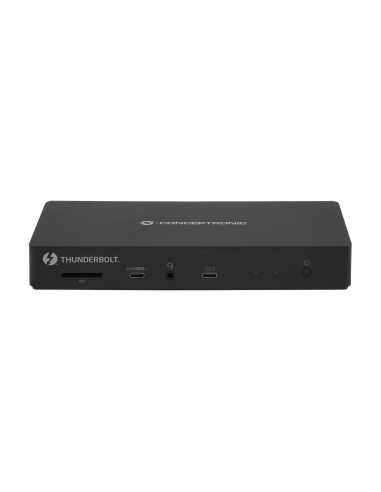 Conceptronic DONN30B base para portátil y replicador de puertos Alámbrico Thunderbolt 4 Negro