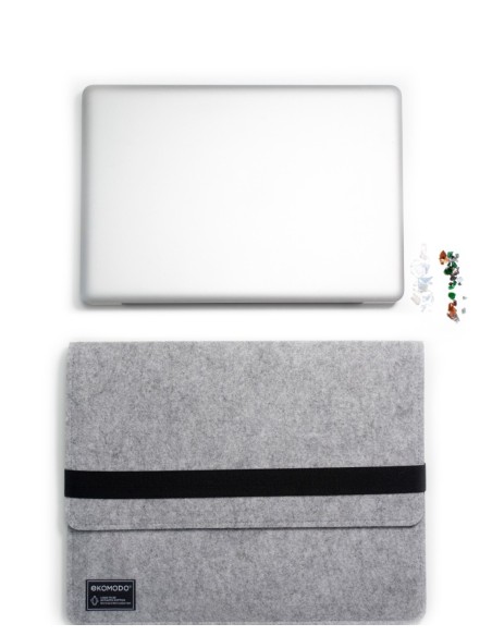 EKOMODO HR-013 maletines para portátil 38,1 cm (15") Funda Negro, Gris