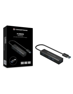 Conceptronic HUBBIES06B hub de interfaz USB 3.2 Gen 1 (3.1 Gen 1) Type-A 5000 Mbit s Negro 2
