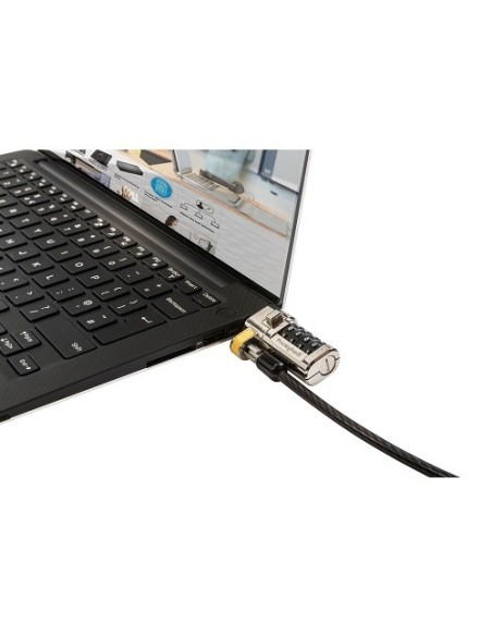 DELL 461-AAEU cable antirrobo Negro, Acero inoxidable 1,8 m