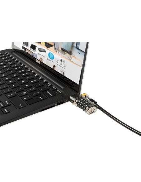 DELL 461-AAEU cable antirrobo Negro, Acero inoxidable 1,8 m