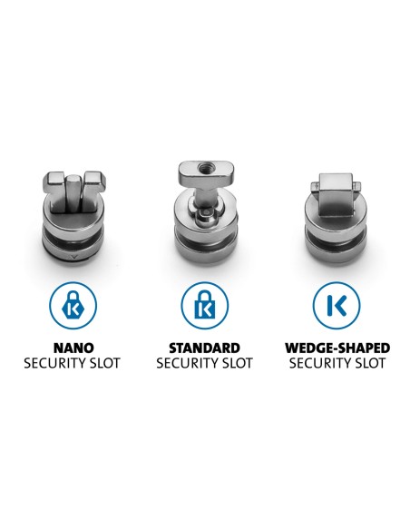 Kensington Kit de anclajes de seguridad ClickSafe para ranuras universales