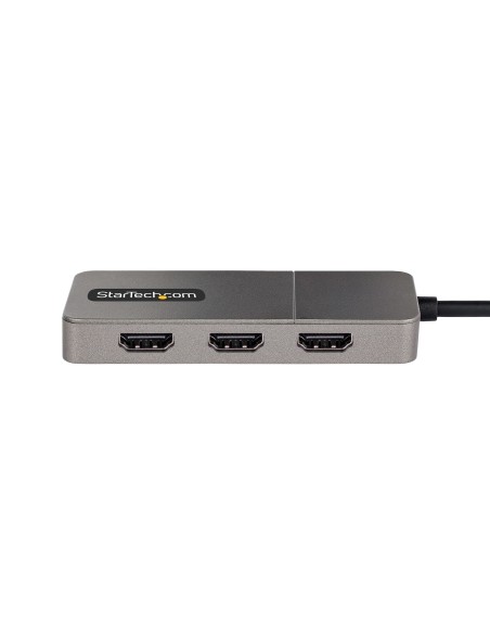 StarTech.com Adaptador USB-C de 3 Puertos Multimonitor - Hub MST USB Tipo C a 3 Puertos HDMI - Divisor Multiplicador DP Triple