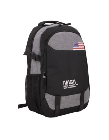 NASA BAG02 mochila City backpack Negro, Gris Oxford