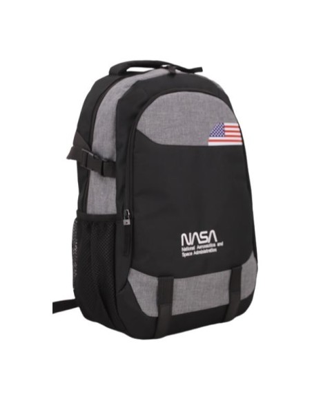 NASA BAG02 mochila City backpack Negro, Gris Oxford
