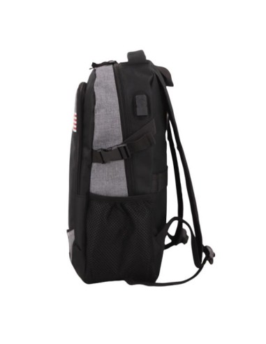 NASA BAG02 mochila City backpack Negro, Gris Oxford