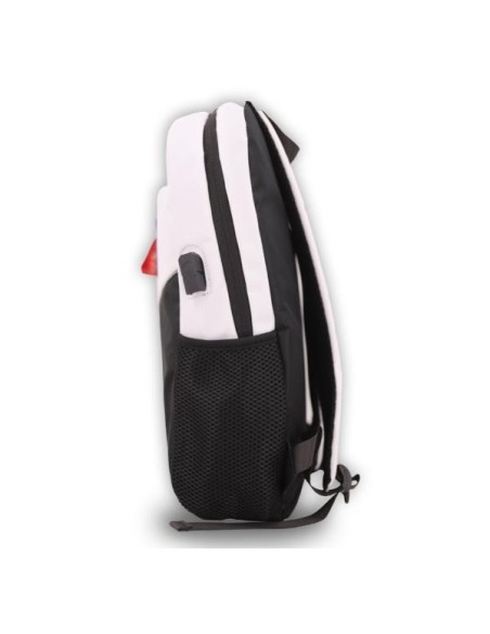 NASA BAG05-W mochila City backpack Negro, Blanco Oxford