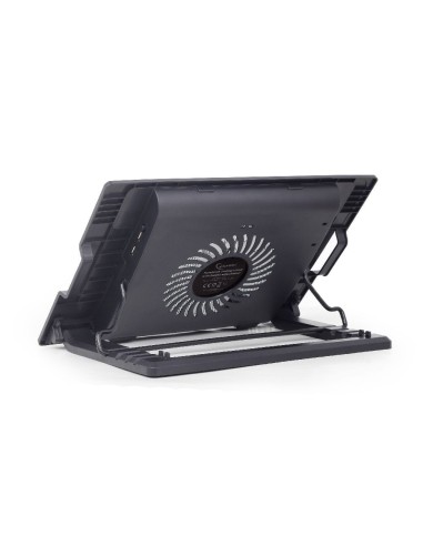 Gembird NBS-1F17T-01 almohadilla fría 43,2 cm (17") 1500 RPM Negro