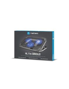 NATEC Oriole almohadilla fría 43,9 cm (17.3") 1280 RPM Negro 2