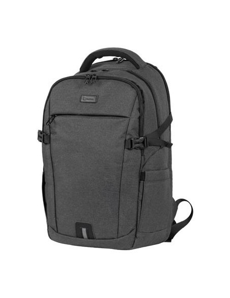 NATEC NTO-2226 mochila City backpack Negro, Gris Poliéster