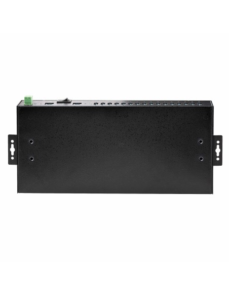 StarTech.com Hub Ladrón Industrial de Metal USB 3.0 5Gbps de 16 Puertos - de Montaje - Alimentación por Bloque de Terminales -