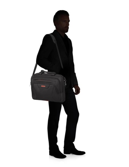 American Tourister At Work 39,6 cm (15.6") Maletín Negro, Naranja