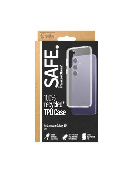 PanzerGlass SAFE. by ® TPU Case Samsung Galaxy S24+ | Transparent funda para teléfono móvil Transparente