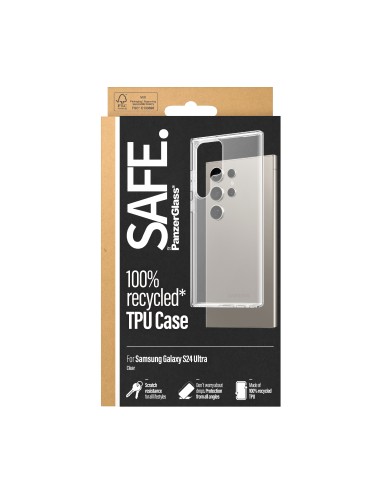 PanzerGlass SAFE. by ® TPU Case Samsung Galaxy S24 Ultra | Transparent funda para teléfono móvil Transparente