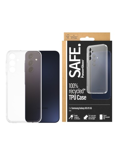 PanzerGlass SAFE. by ® TPU Case Samsung Galaxy A15 | A15 5G | Transparent funda para teléfono móvil Transparente