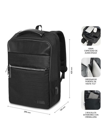 SUBBLIM Mochila de negocios Business V2 AP Backpack 16" Negro