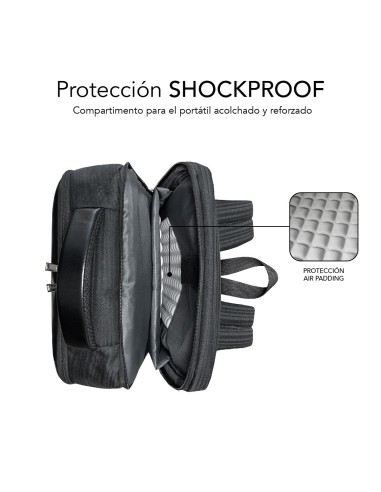 SUBBLIM Mochila de negocios Business V2 AP Backpack 16" Negro