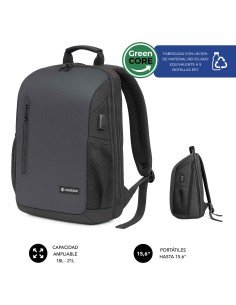SUBBLIM Nomad Xpand Air Padding mochila City backpack Negro Poliéster reciclado