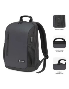 SUBBLIM Nomad Xpand Air Padding mochila City backpack Negro Poliéster reciclado 2