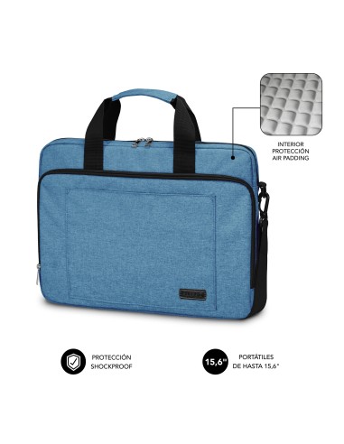 SUBBLIM Maletín Ordenador Air Padding Laptop bag 15,6" Azul
