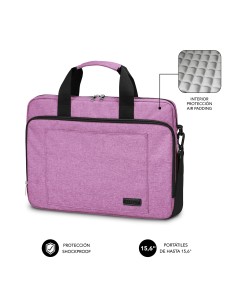 SUBBLIM Maletín Ordenador Air Padding Laptop bag 15,6" Rosa 2